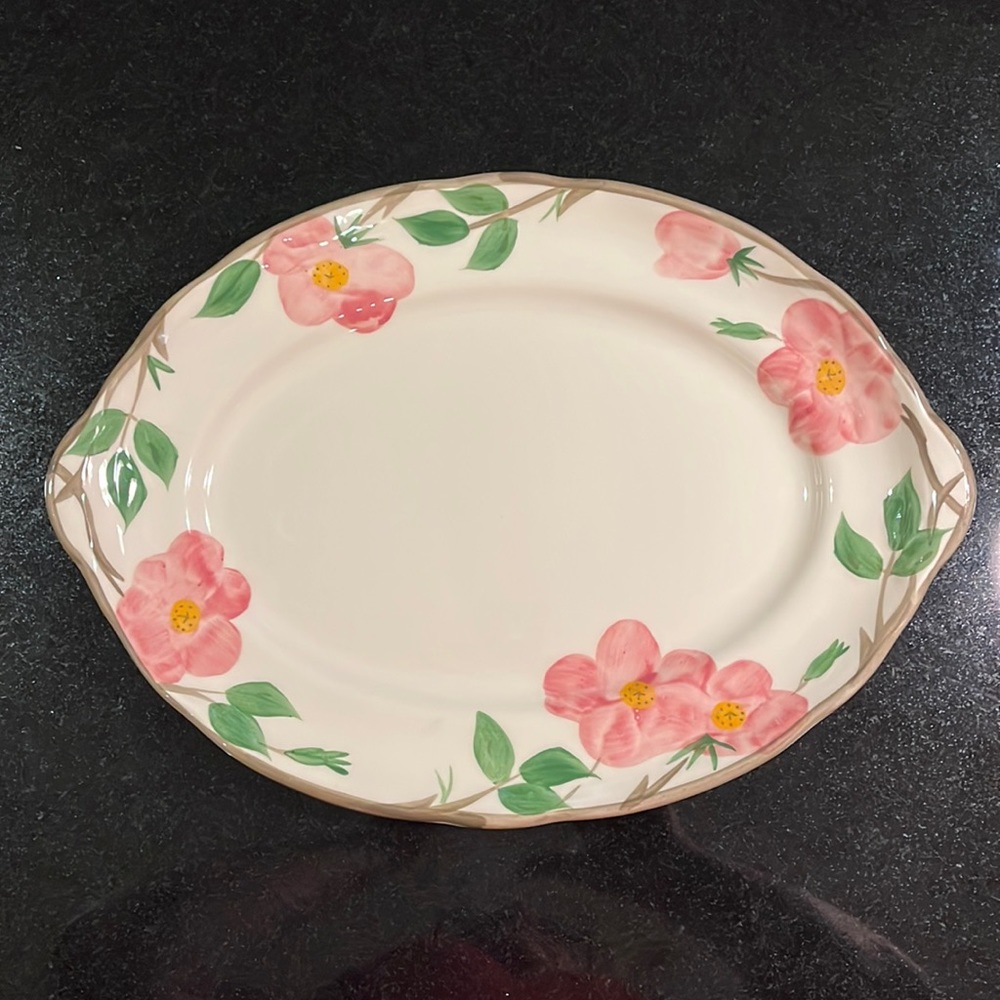 Oval Platter - 14" -  Franciscan Desert Rose